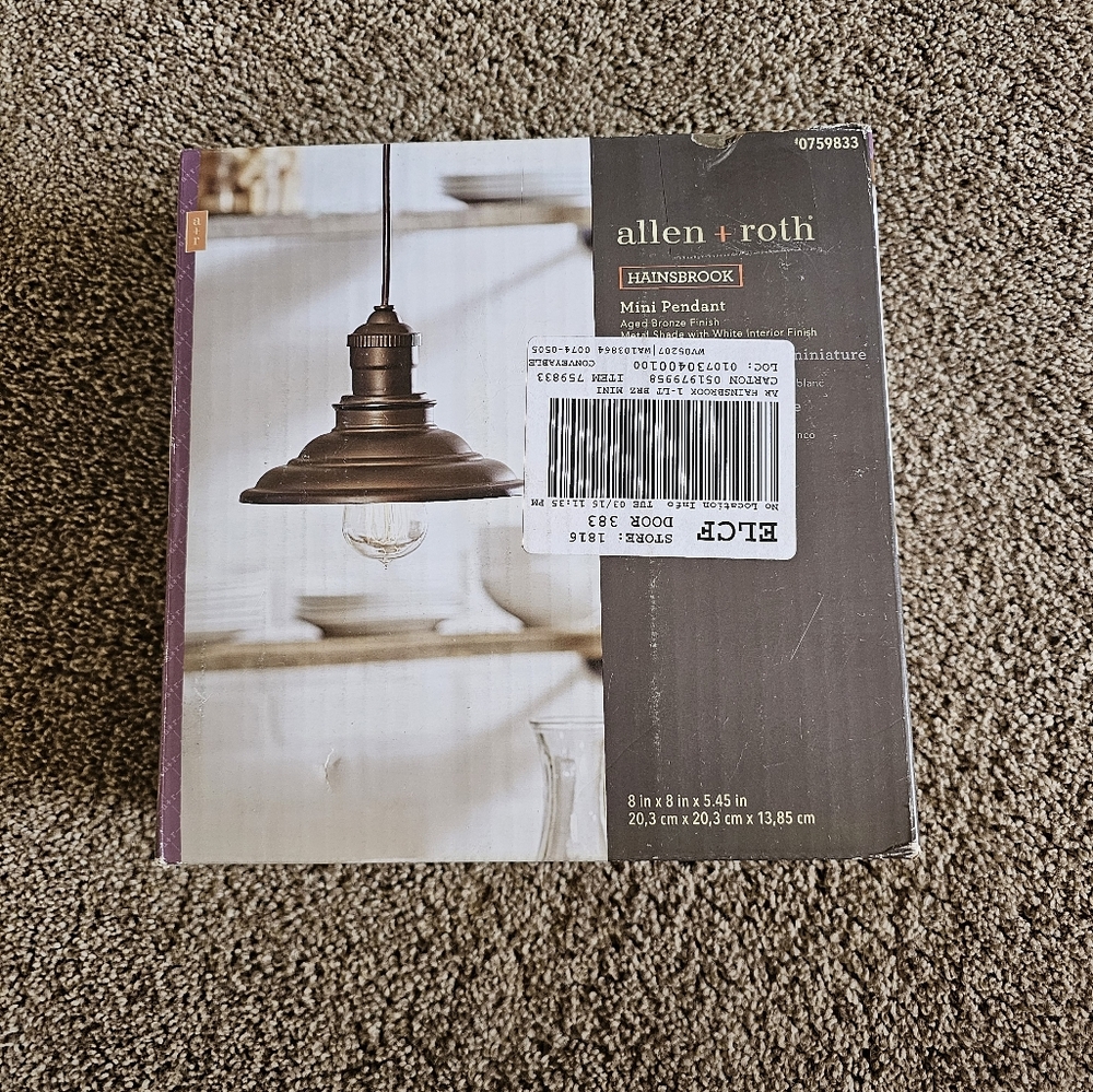 Allen + Roth kitchen light